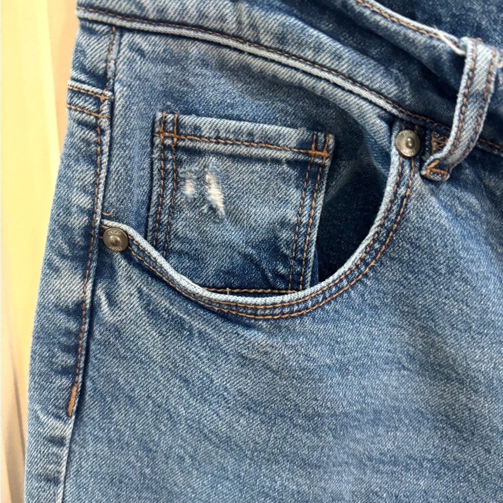 LOFT Modern Fit Medium Wash Straight Leg Jeans - Picture 5 of 7